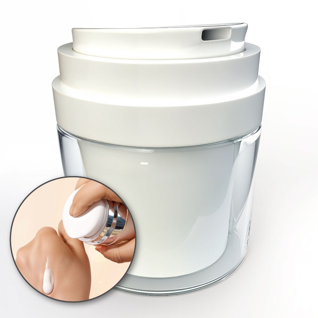 Pote Pump Acrílico 30ml - Armazenamento Higiênico e Prático