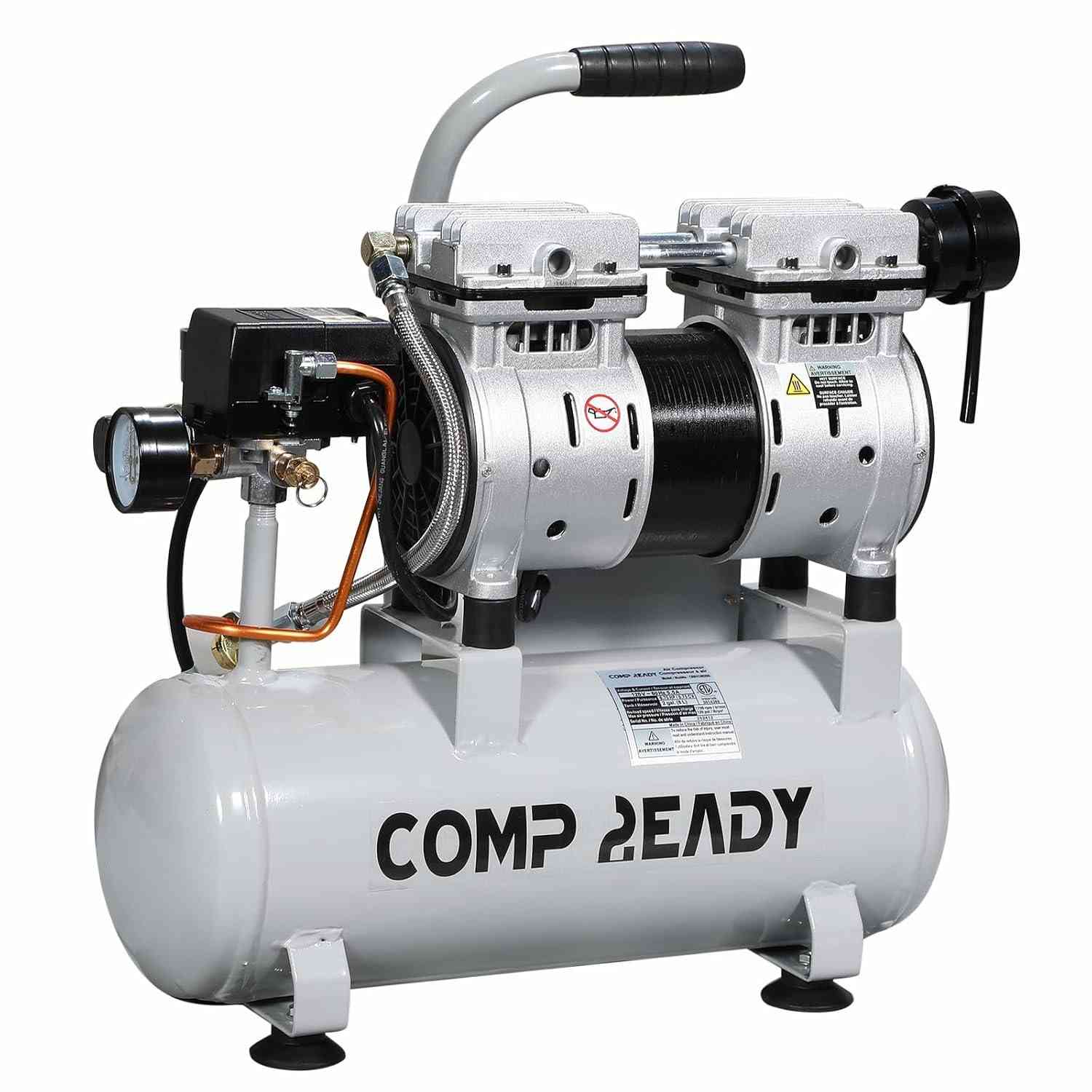 Compressor de Ar Portátil Ultra Silencioso 2 Galões - Potência e Versatilidade Sem Ruído!