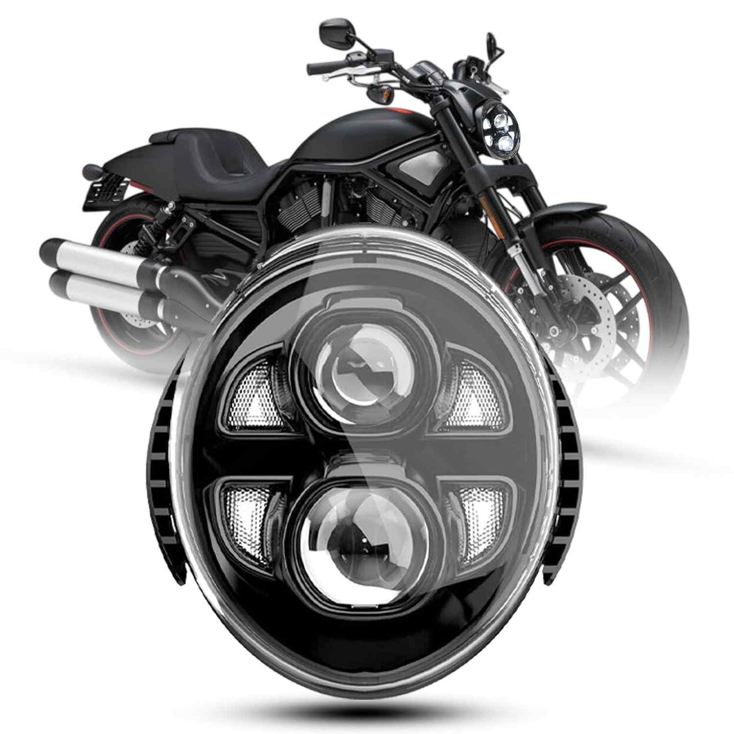 Farol de LED Premium para Harley Davidson V-Rod: Potência, Estilo e Durabilidade