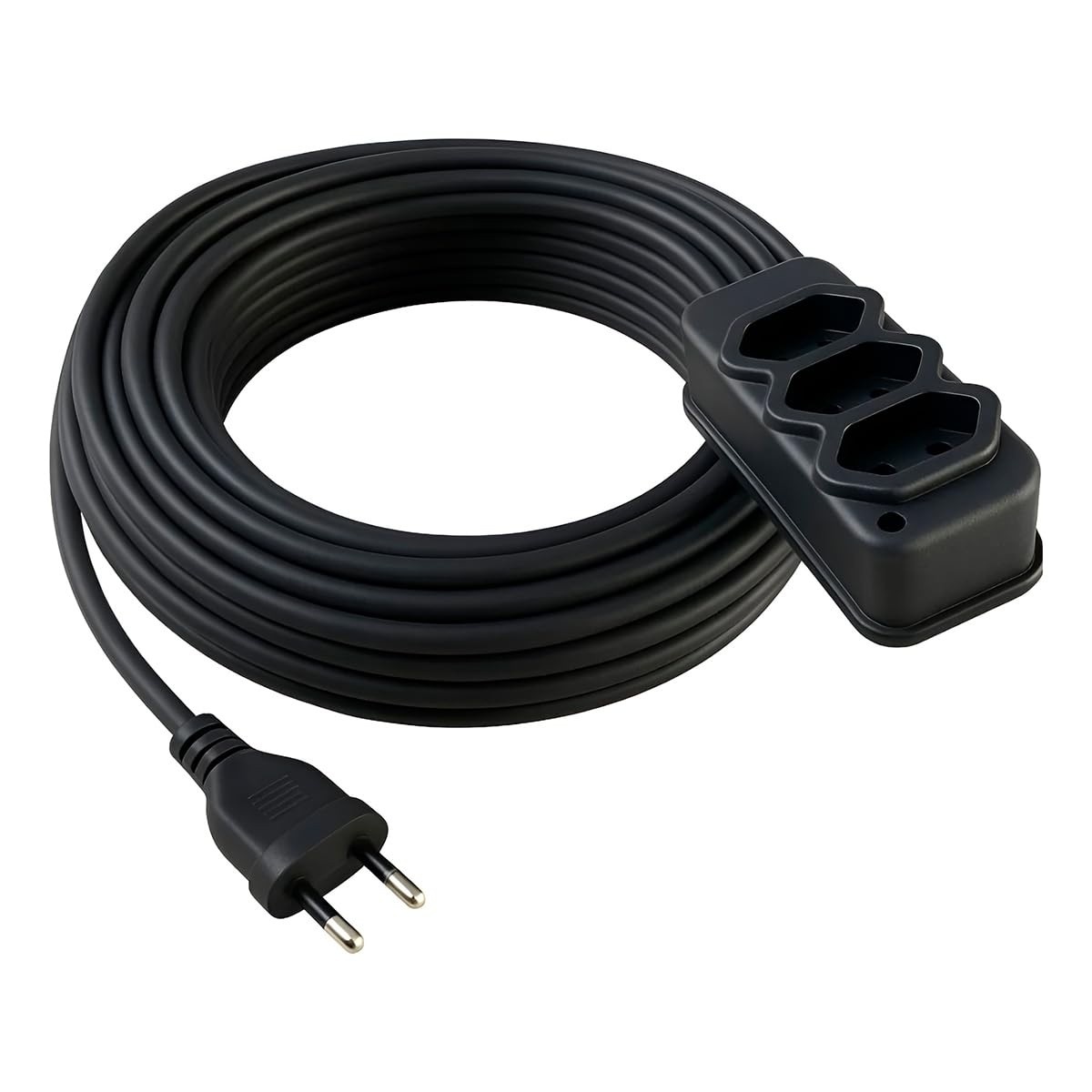 Extensão Elétrica Profissional 20m Cabo PP 2x2,5mm - Alta Potência e Segurança Bivolt