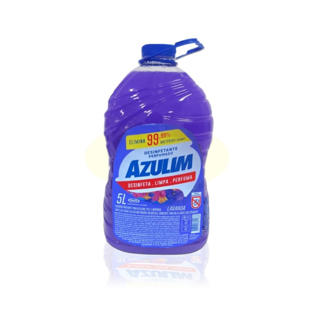 Desinfetante Bactericida Concentrado Lavanda 5L - Azulim | Potente Ação Antisséptica com Fragrância Suave