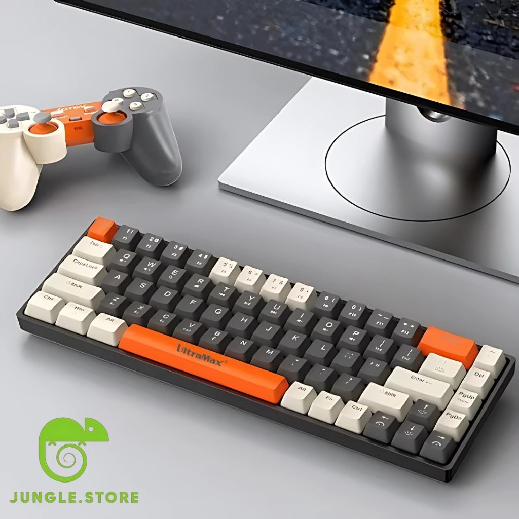 Teclado Mecânico 68 Teclas RGB: Compacto e Potente