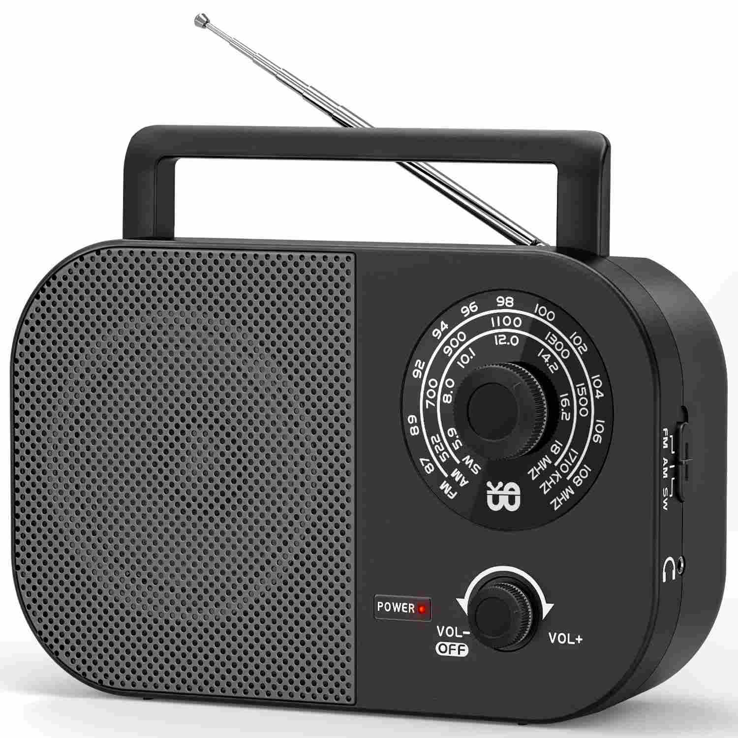Rádio Portátil Goodes AM FM Ondas Curtas: Recepção Longo Alcance e Som Potente