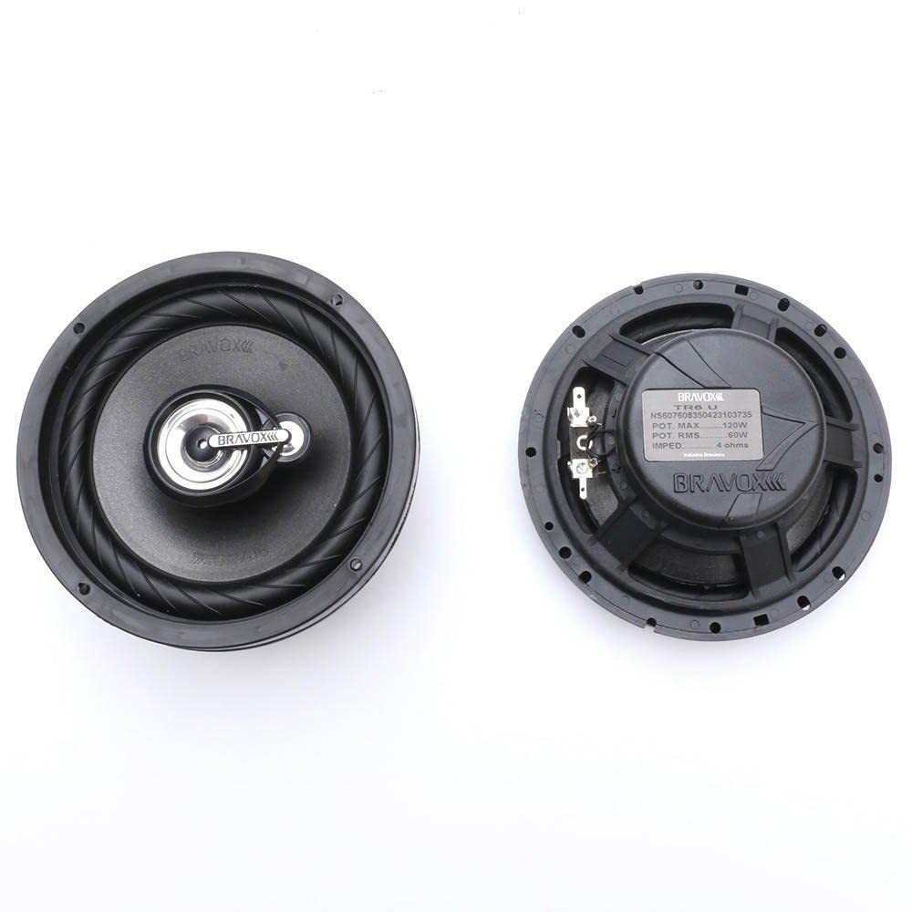 Alto Falante Universal Bravox TR6 U 6" 120W - Som Potente para Seu Carro