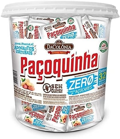 Paçoca Zero DaColonia 4 Potes de 576g