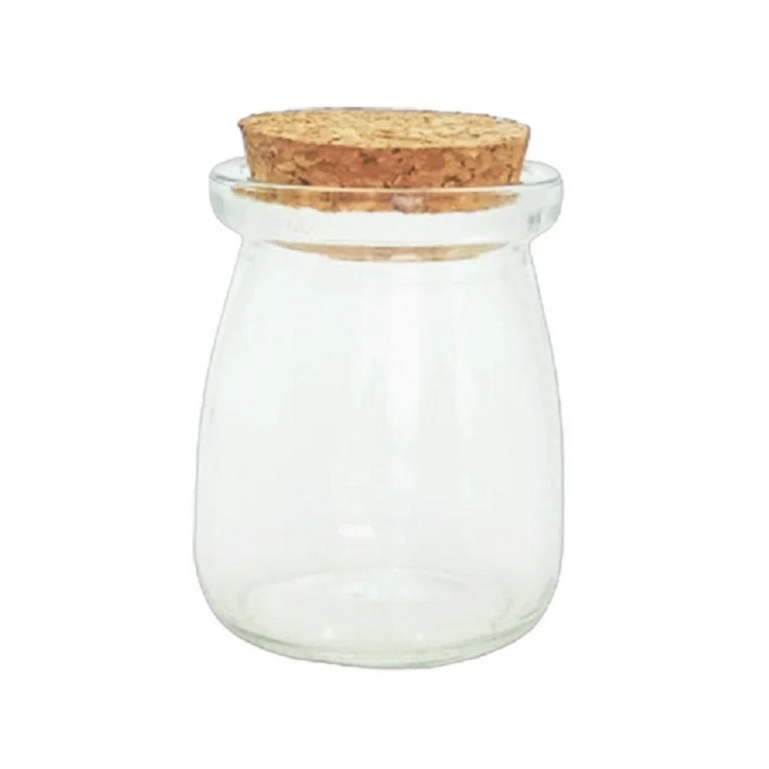Potes de Vidro 100ml com Rolha - Rizzo Embalagens
