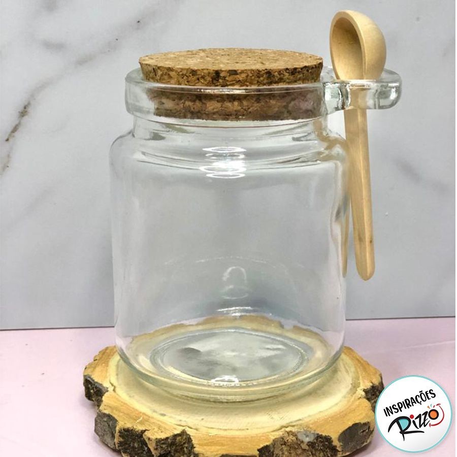 Potes de Vidro 250ml: Kit com 7 + Colher!