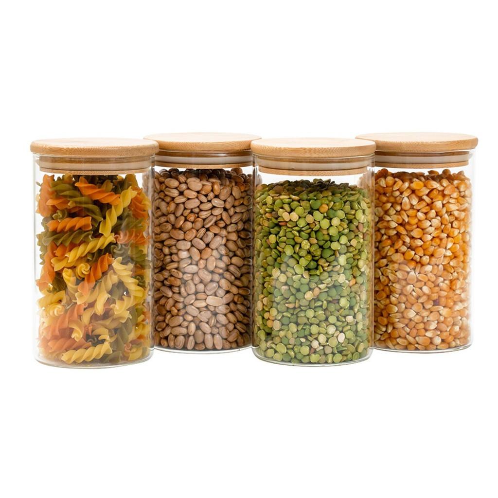 Potes de Vidro 600ml: Organize com Estilo!