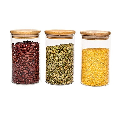 Potes de Vidro 600ml: Organize e Preserve!