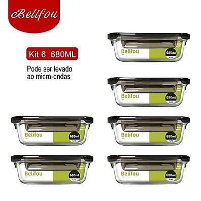 Potes de Vidro Belifou: Frescor e Sabor!