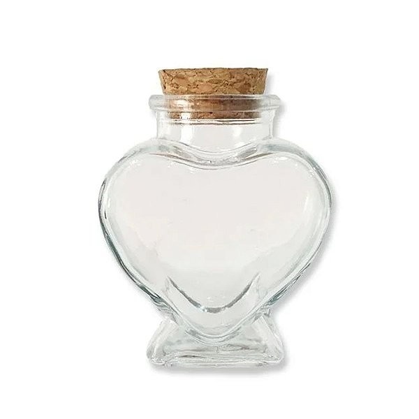 Potes de Vidro Coração 70ml: Charme e Versatilidade!