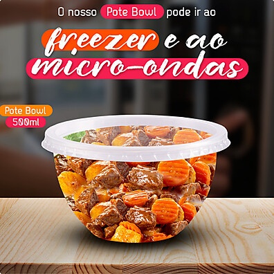 Potes Descartáveis 250ml: Kit com 60!