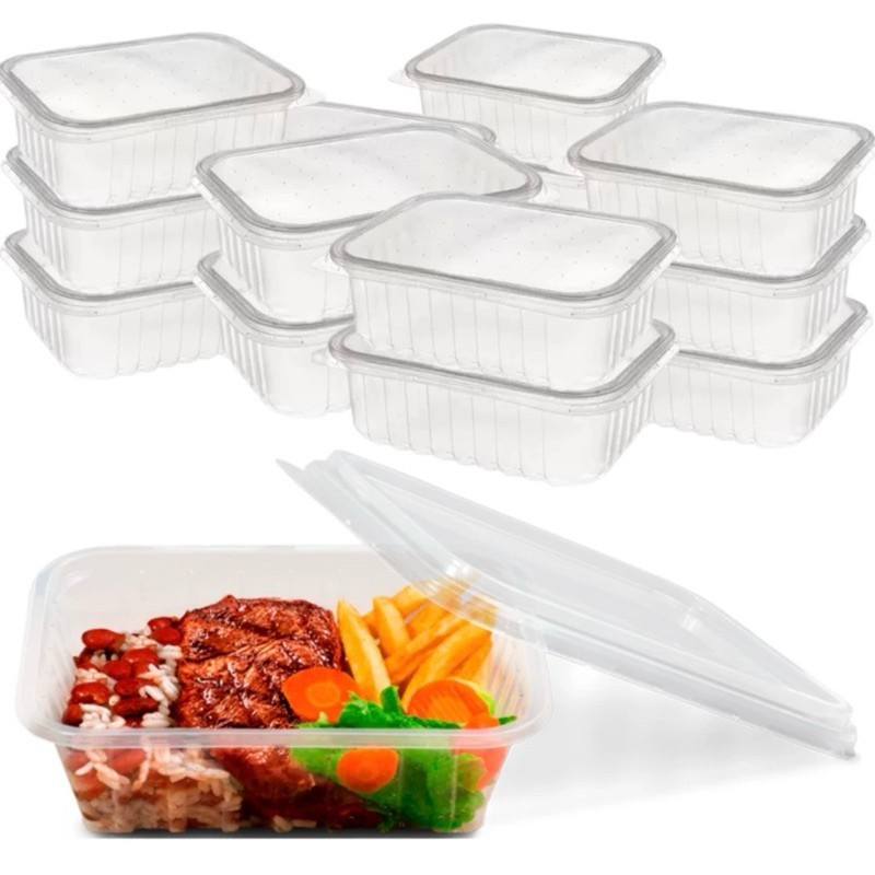 Potes Descartáveis 250ml: Kit Fit para Microondas
