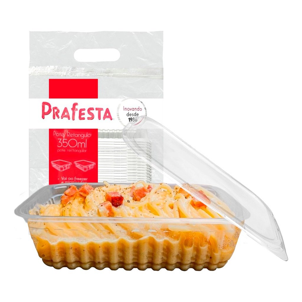 Potes Descartáveis 350ml: Kit com 72 Unidades