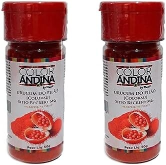 URUCUM EM PÓ 100% NATURAL Color Andina 50g-2 potes