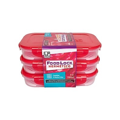 Potes Herméticos 0,7L: Organize e Preserve Seus Alimentos!