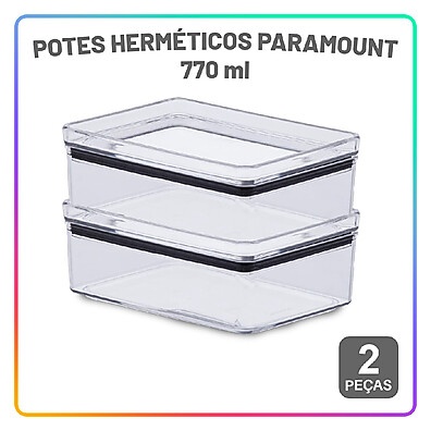 Potes Herméticos 770ml: Frescor e Organização!