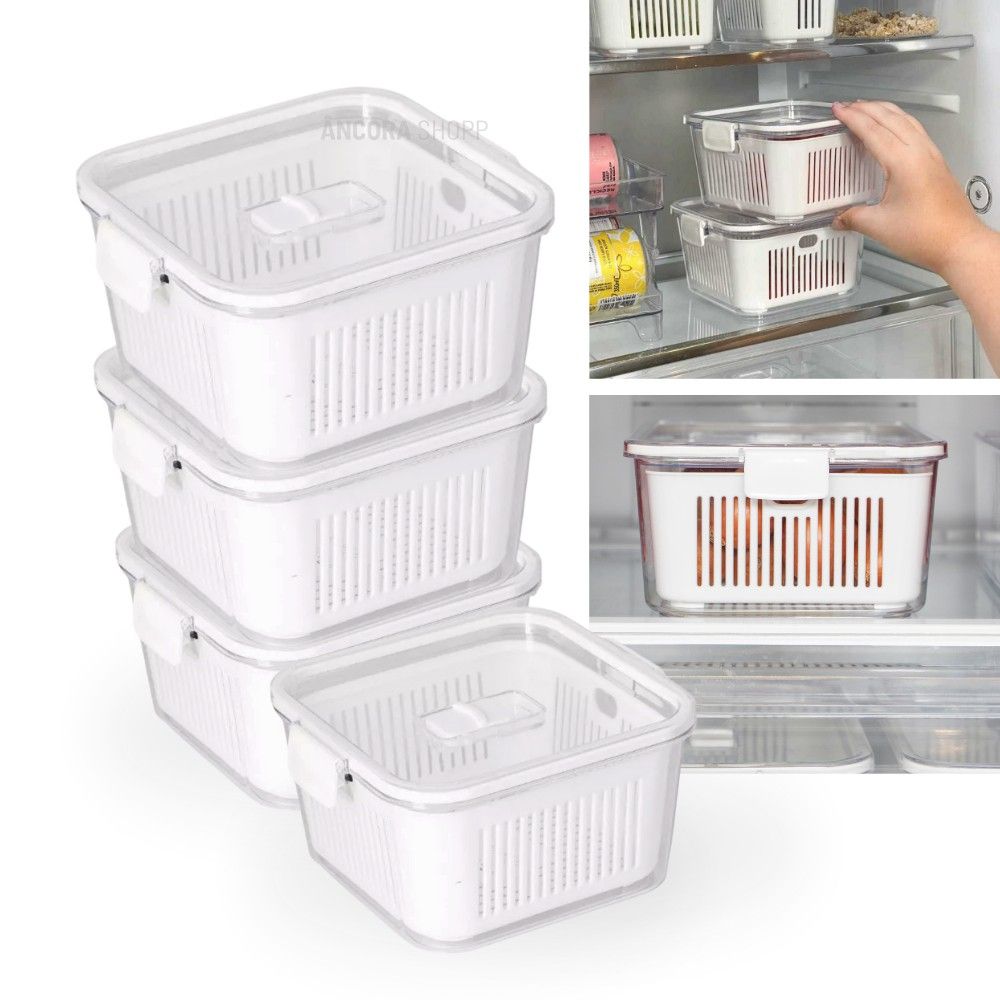Potes Herméticos: Organize e Frescor na Geladeira!
