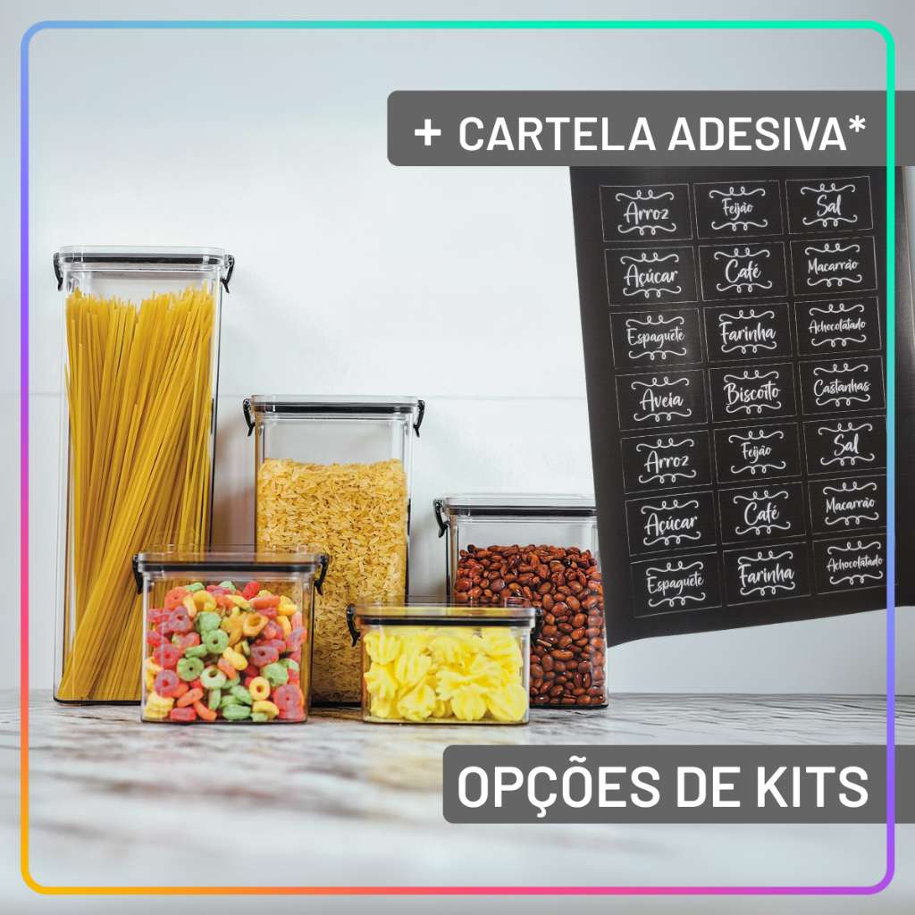 Potes Herméticos Plasnorthon: Organize sua Cozinha!