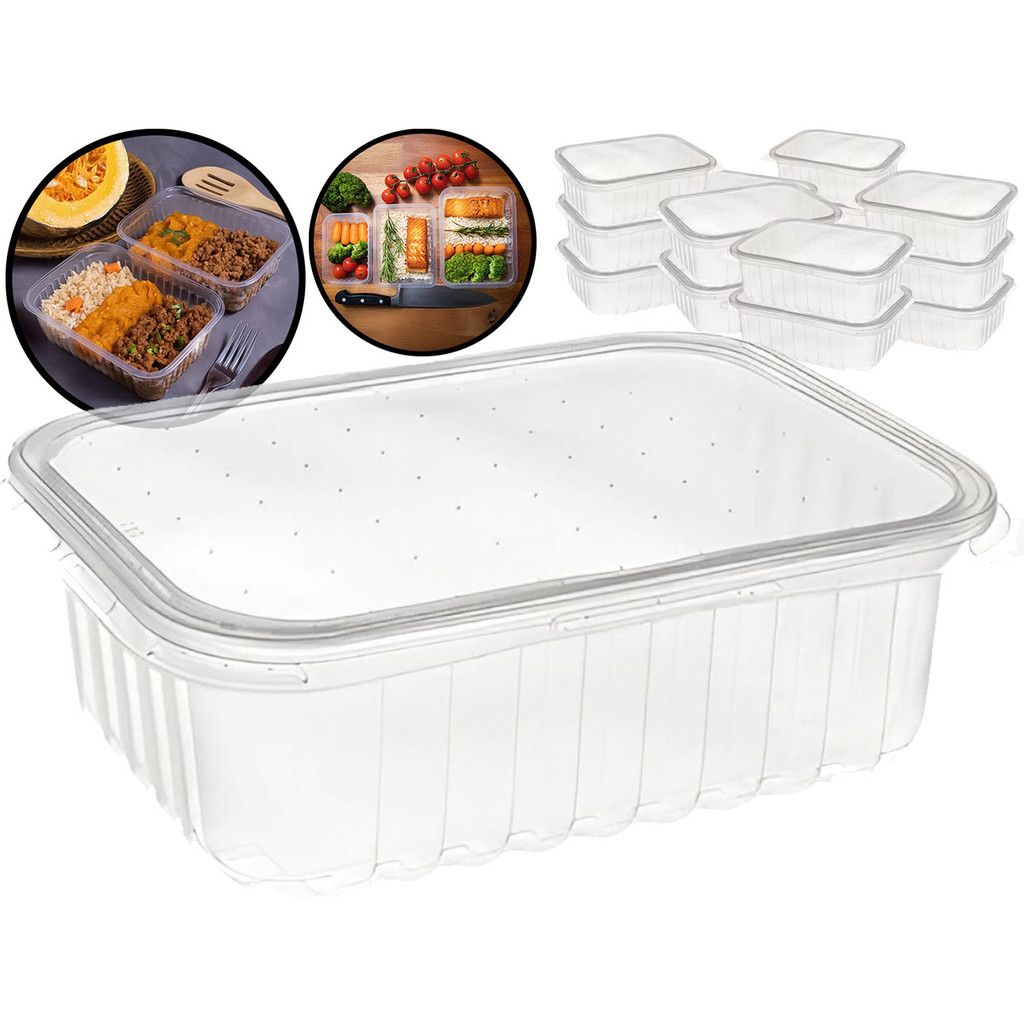 Potes Marmita 750ml: Kit 24 Descartáveis Fitness