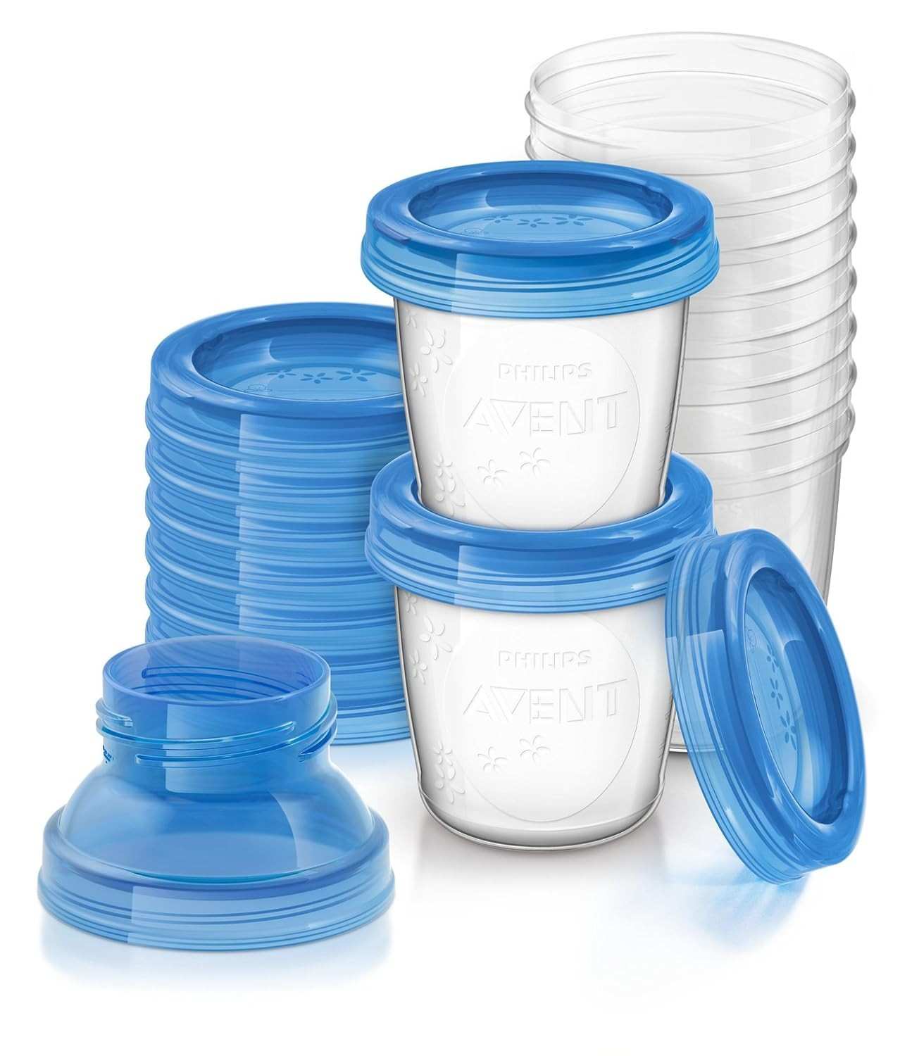 Potes para Armazenamento de Leite Materno Philips Avent SCF618/10 - 10 Unidades de 117ml com Segurança Total