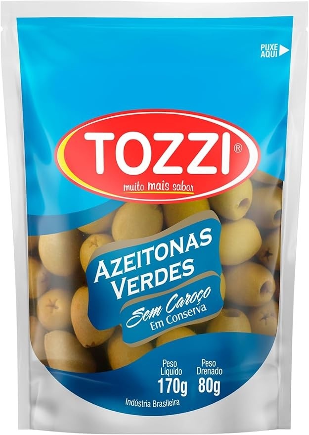 Tozzi Azeitona Verde Sem Caroço Sachet Pouch 80g
