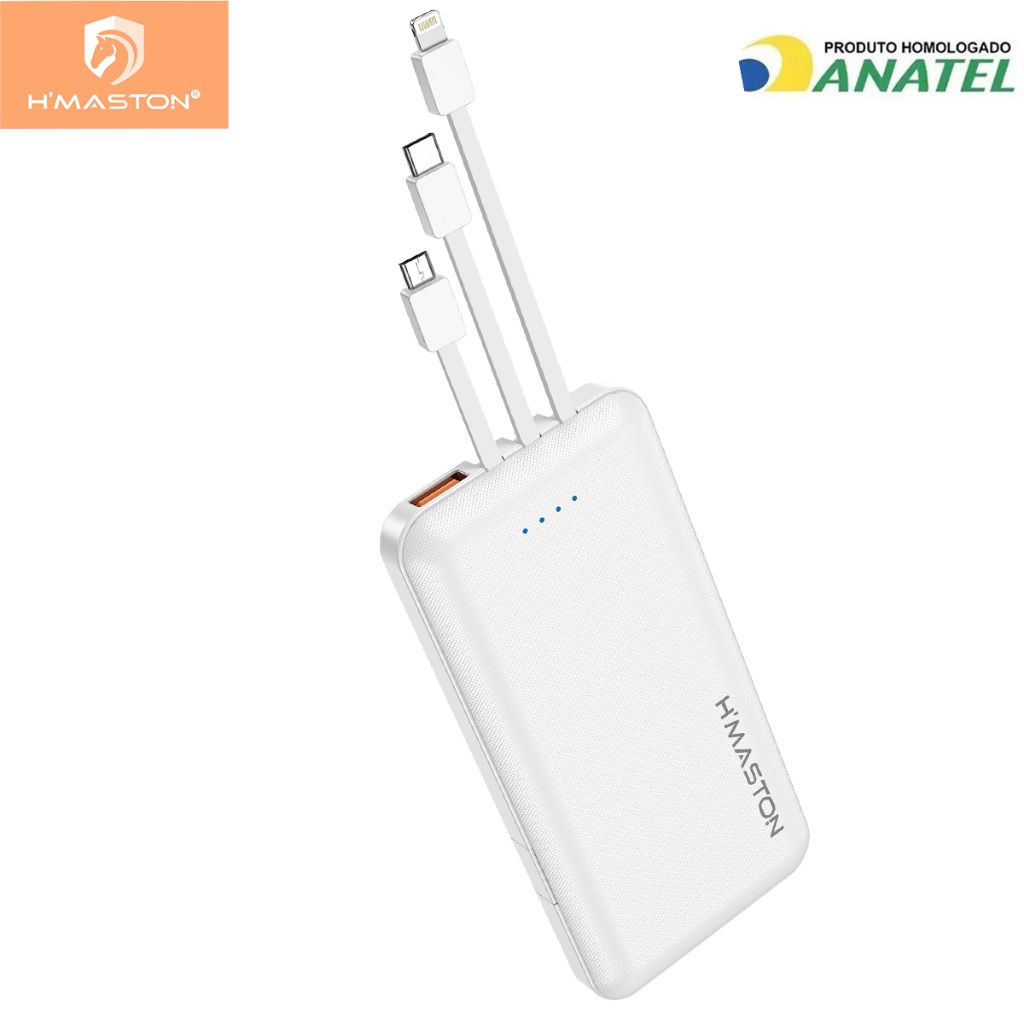 Power Bank 10.000mAh H'maston: Carregue Tudo!