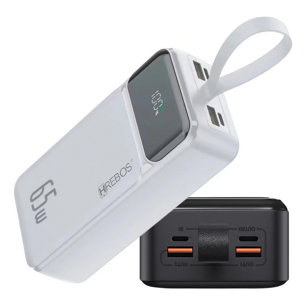 Power Bank 65W Hrebos: Energia Turbo 30000mAh