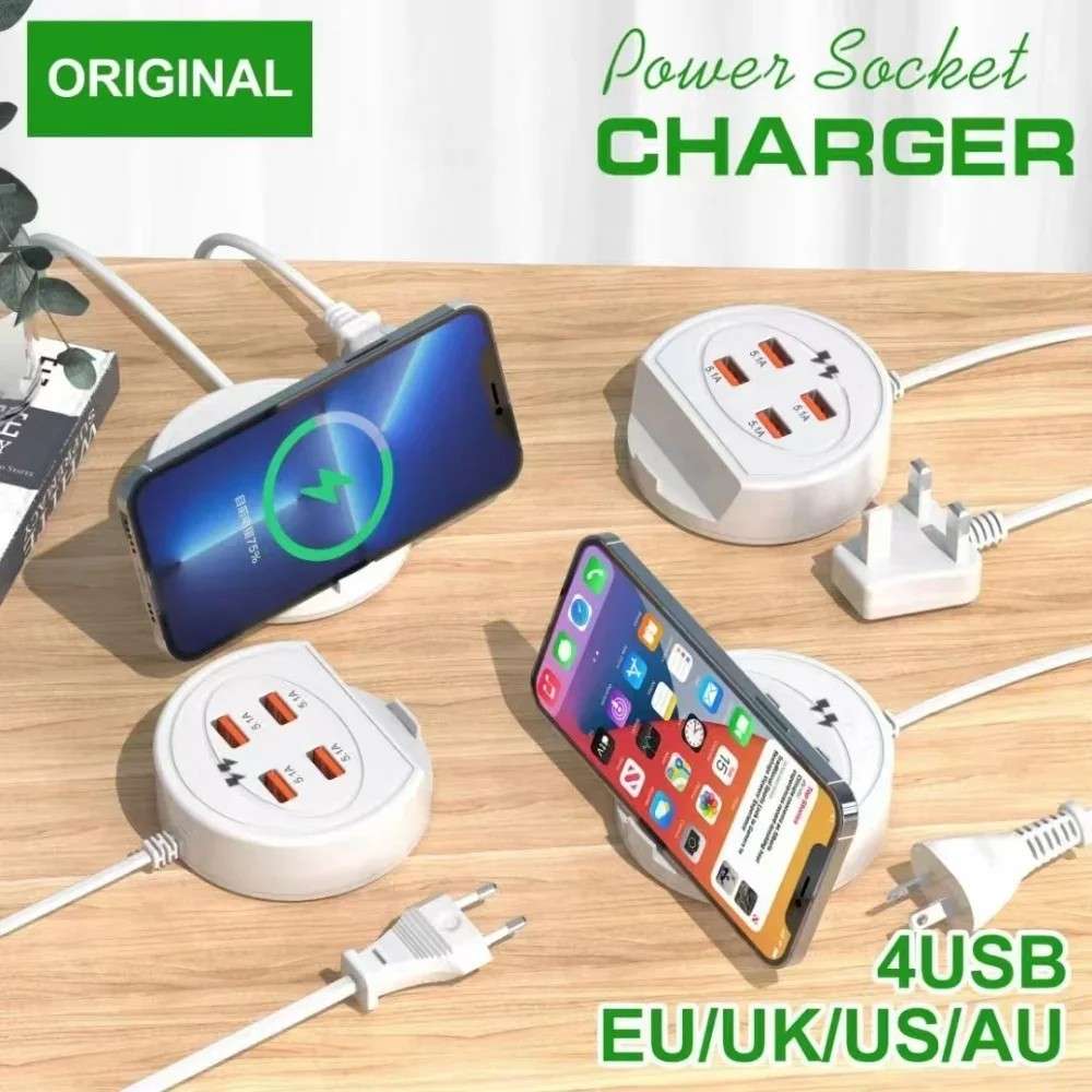 Power Strip USB: Carregador Rápido 4 em 1