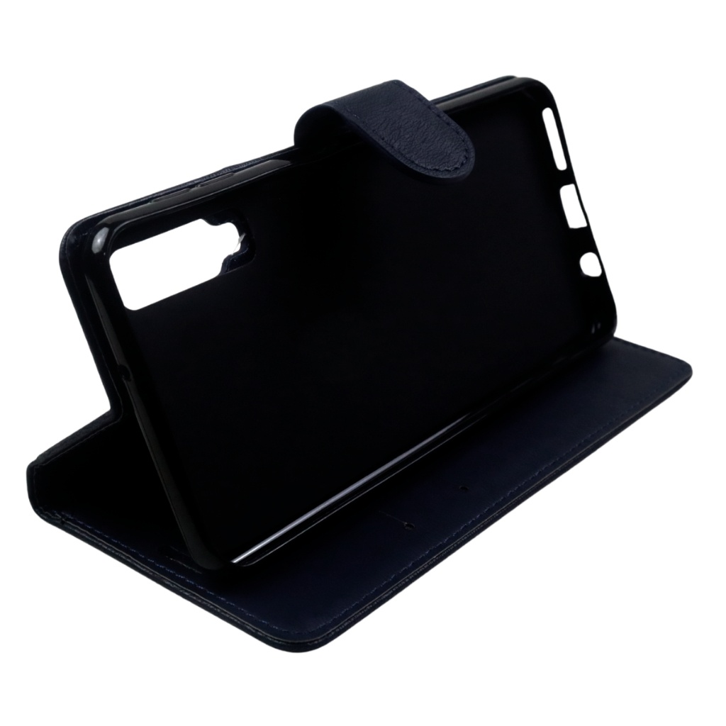 Capa Carteira Flip Preta Couro Sintético para Samsung Galaxy A7 2018 A750 - Cell in Power25