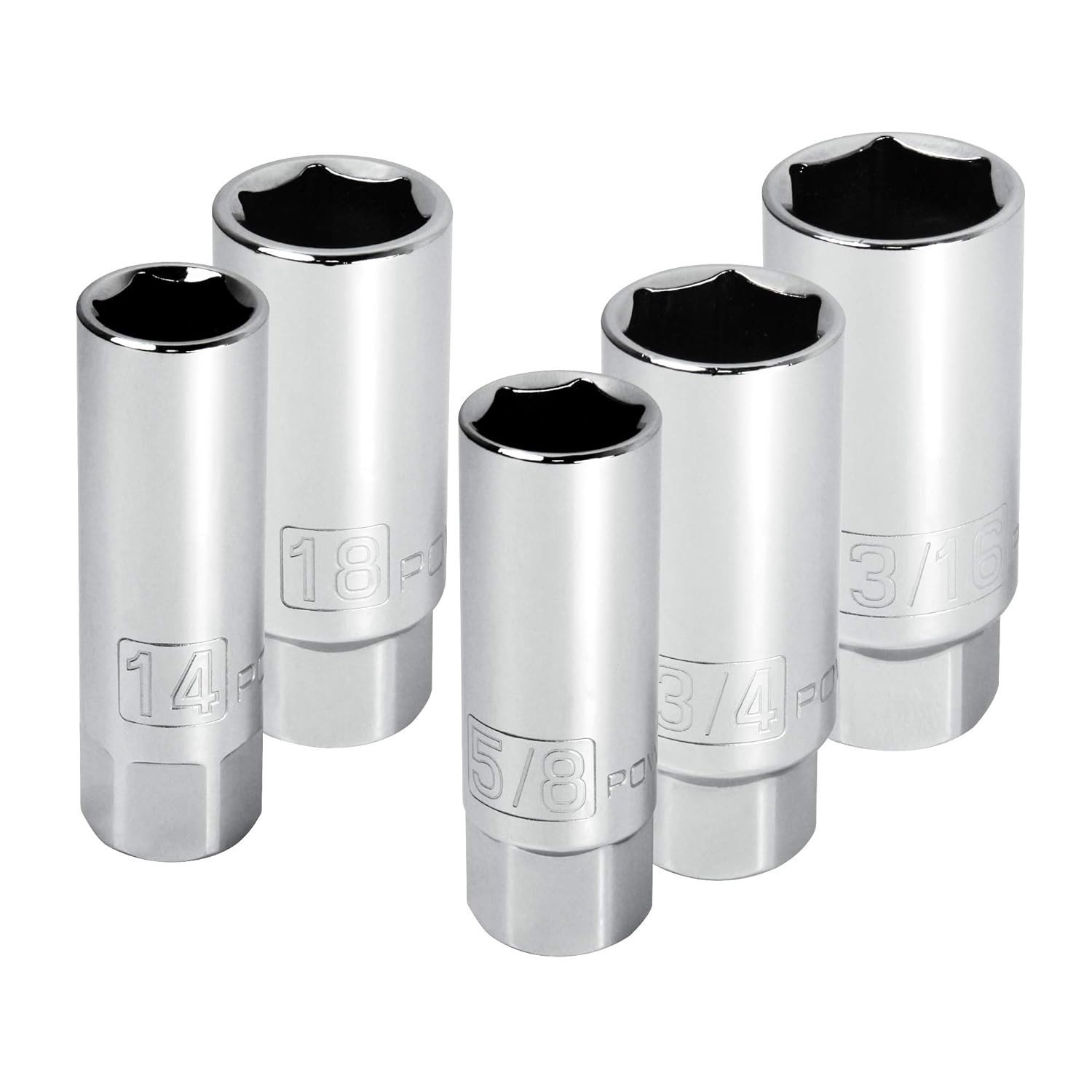 Powerbuilt Conjunto de Soquetes de Vela de Ignição 3/8" 6 Pontas - Profissional e Durável