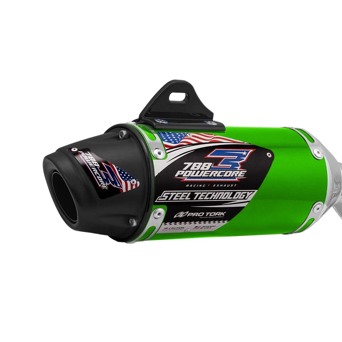 Escapamento Pro Tork PowerCore 3 Steel Technology Verde para Pop 100 (2007-2015)