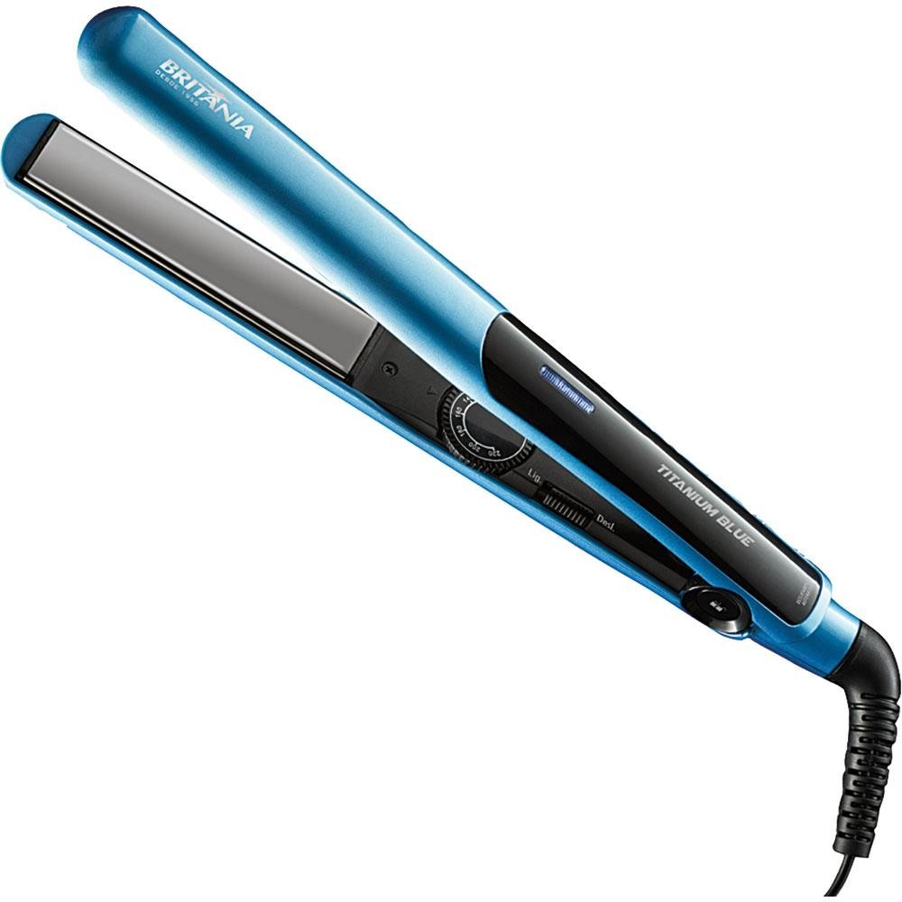 Prancha Britânia Titanium Blue: Cabelos Lisos Já!