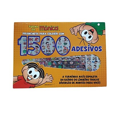 Prancheta Mônica: 1500 Adesivos e Diversão!