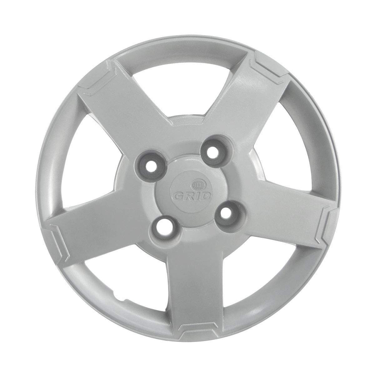 Calota Aro 13 Ford Ka 2008+ Prata - Design Grid com Fixação Segura por Parafuso