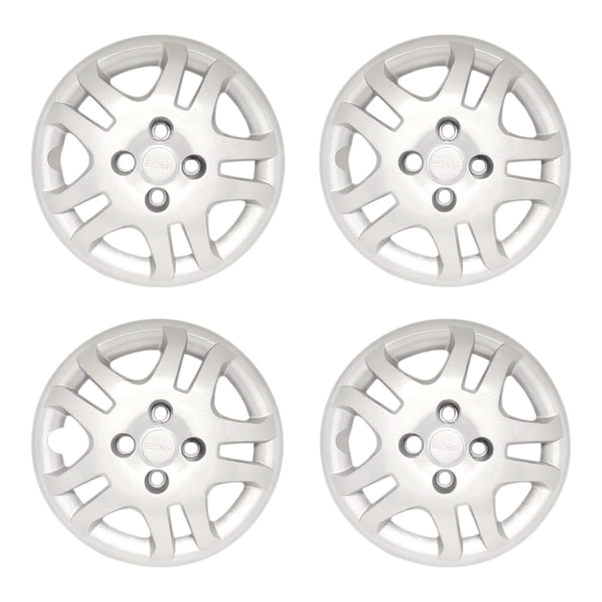 Kit 4 Calotas Prata Aro 14 para Fiesta Class Sedan 2011-2013 - Design Moderno e Proteção
