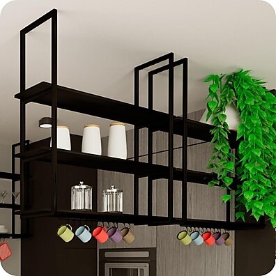 Prateleira Industrial 1.20m – Decore com Estilo e Praticidade