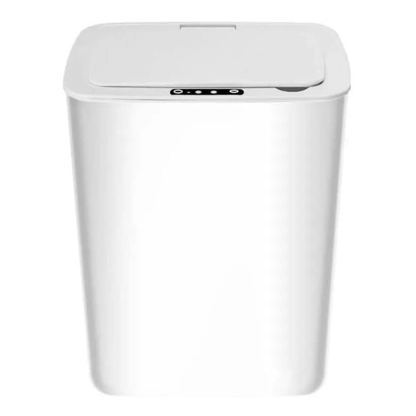 Lixeira Automática Inteligente com Sensor Branca 15L - Moderna, Higiênica e Prática
