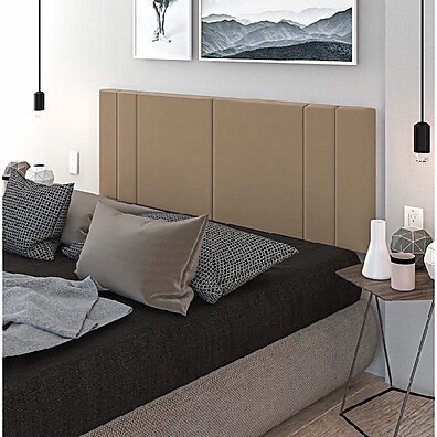 Cabeceira Estofada Suede King 2m x 56cm – Design Moderno e Prática