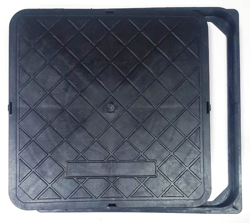 Tampa de PVC para Caixa de Esgoto 25x25 com Aro: Resistente e Prática