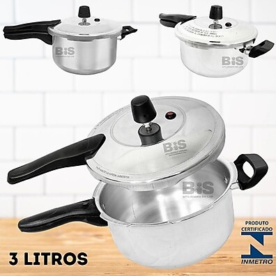 Panela de Pressão 3L: Rápida, Segura e Prática!
