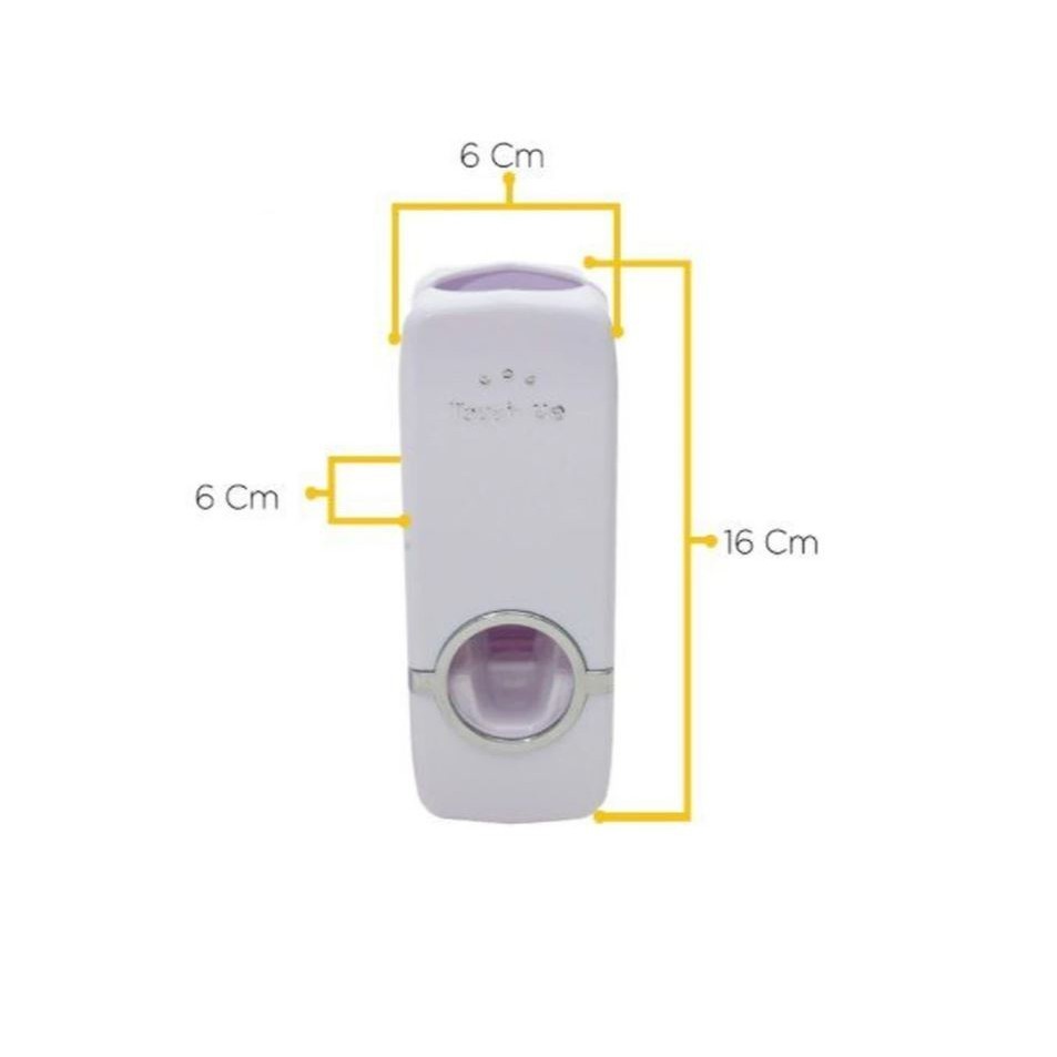 Kit 2 Dispenser Creme Dental + Suporte Escova - Higiene Prática