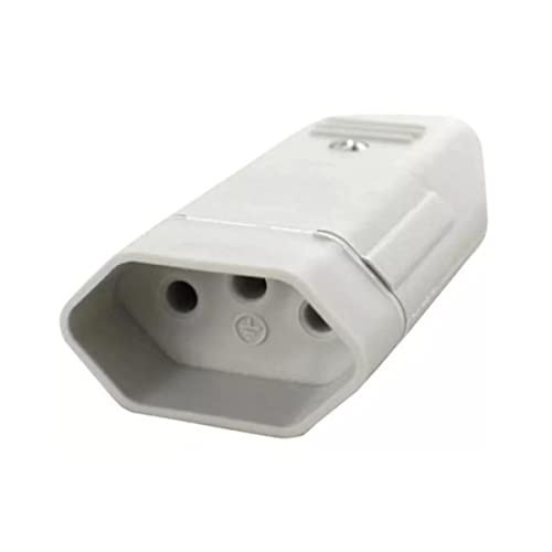 Conjunto 2 Adaptadores Tomada Fêmea Bipolar com Terra 10A 250V Premium DUPIN - Segurança e Praticidade