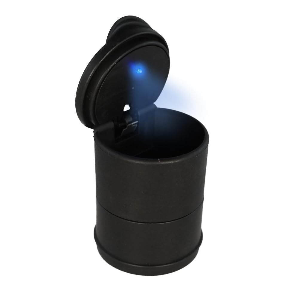 Lixeira de Carro Velspeed com Cinzeiro, Porta-Copos e LED: Estilo e Praticidade