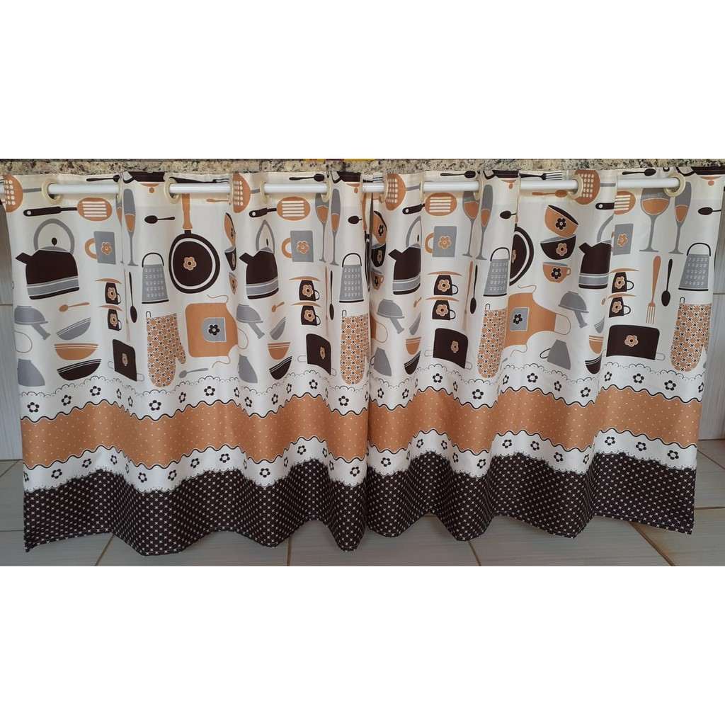 Cortina de Pia Oxford 2,40x0,80 com Ilhós – Elegância e Praticidade