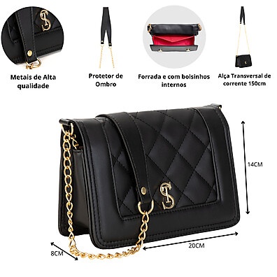 Bolsa Matelassê: Elegância e Praticidade!
