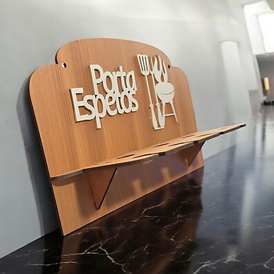 Porta Espeto MDF para Churrasco: Estilo e Praticidade