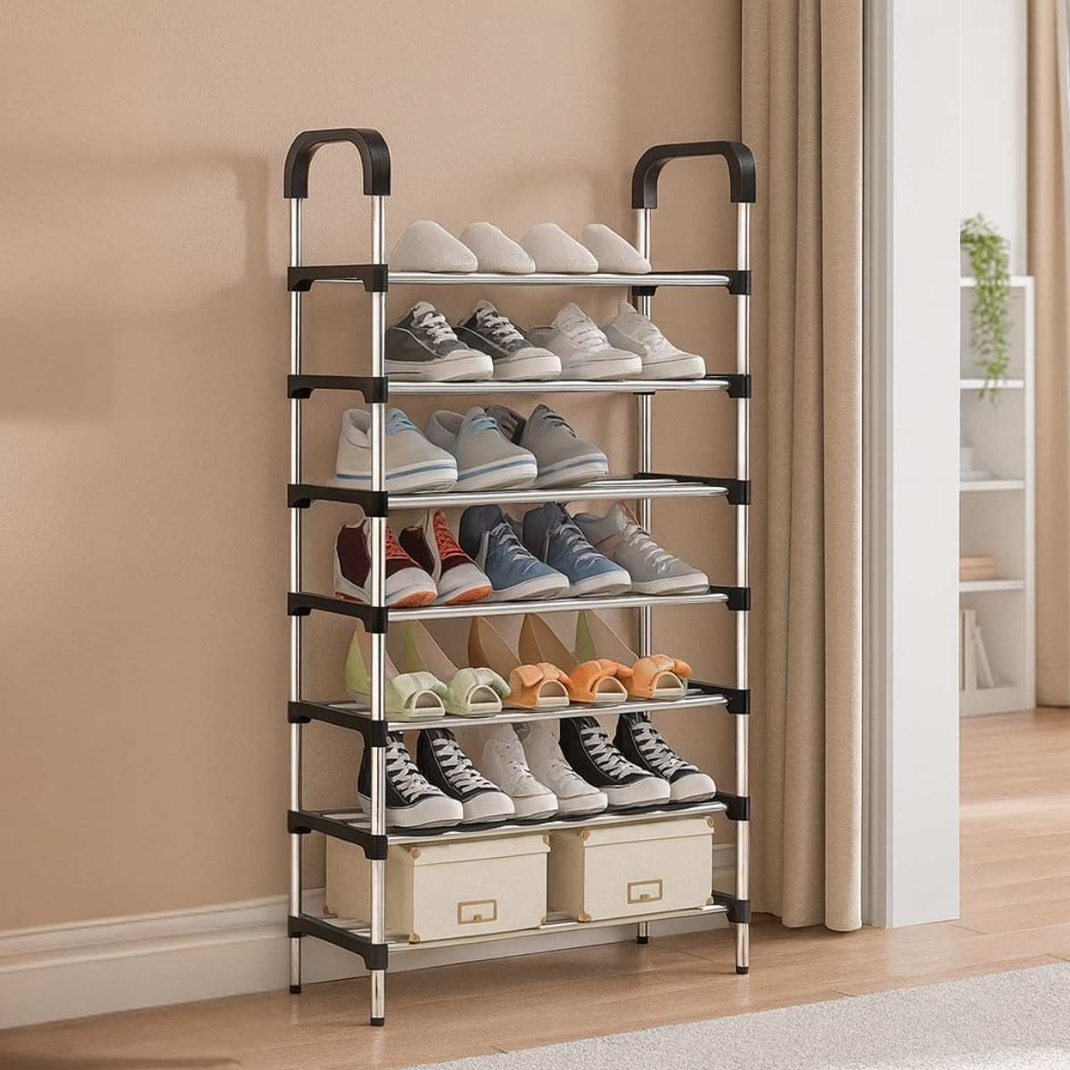 Sapateira Multiuso 7 Prateleiras - Organize com Estilo e Praticidade