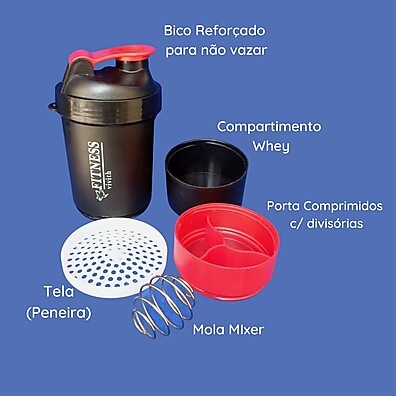 Shaker Fitness: Leve Suplementos + Praticidade!