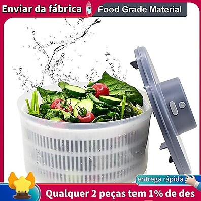 Secador de Salada Elétrico: Rápido e Prático!